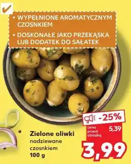 Kaufland Zielone oliwki nadziewane czosnkiem oferta