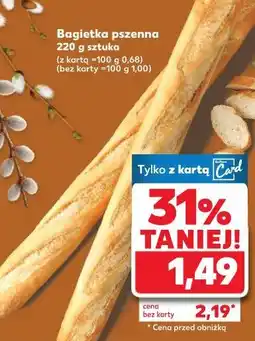 Kaufland Bagietka pszenna 220 g sztuka oferta