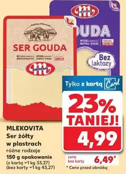 Kaufland Ser żółty w plastrach różne rodzaje oferta