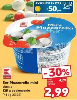Kaufland Ser Mozzarella mini classic oferta