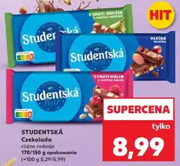 Kaufland Czekolada różne rodzaje STUDENTSKÁ oferta