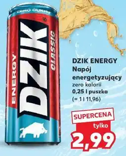 Kaufland Napój energetyzujący zero kalorii 0,25 l puszka oferta