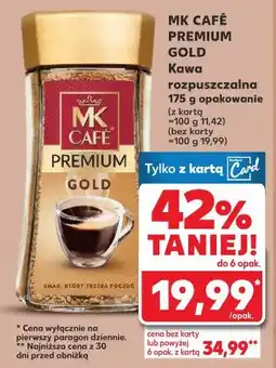 Kaufland Kawa rozpuszczalna MK CAFÉ PREMIUM GOLD oferta