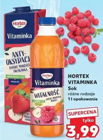 Kaufland HORTEX VITAMINKA Sok różne rodzaje 1 l opakowanie oferta