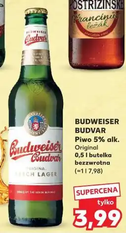 Kaufland Budweiser Piwo 5% alk. Original 0,5 l butelka bezzwrotna oferta