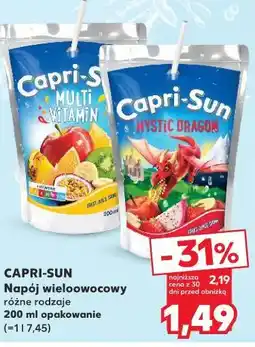 Kaufland CAPRI-SUN Napój wieloowocowy różne rodzaje 200 ml opakowanie oferta