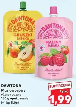 Kaufland DAWTONA Mus owocowy różne rodzaje 180 g opakowanie oferta