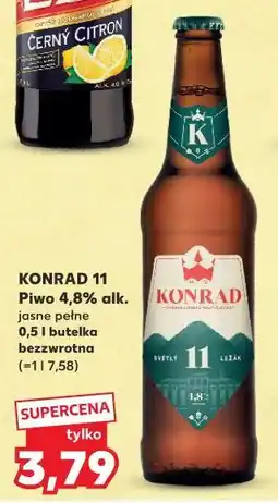 Kaufland Konrad Piwo 4,8% alk. jasne pełne 0,5 l butelka bezzwrotna oferta