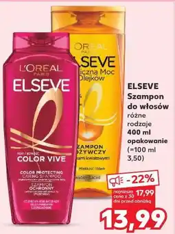 Kaufland Szampon do włosów ELSEVE różne rodzaje 400 ml opakowanie oferta