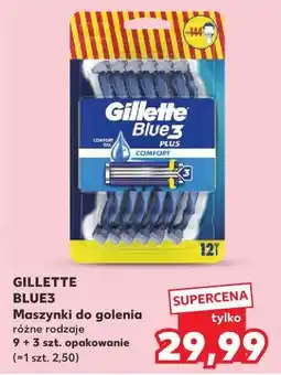 Kaufland Maszynki do golenia GILLETTE BLUE3 różne rodzaje 9 + 3 szt. opakowanie oferta