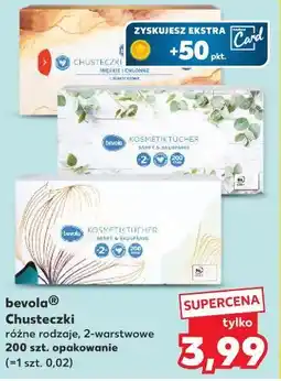 Kaufland bevola Chusteczki różne rodzaje, 2-warstwowe 200 szt. opakowanie oferta
