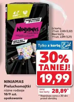 Kaufland Pieluchomajtki różne rodzaje 10/9 szt. opakowanie oferta