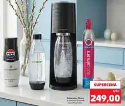 Kaufland Saturator Terra w zestawie 2 butelki i syrop Pepsi Zero oferta