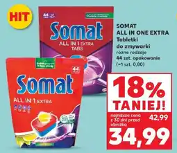Kaufland SOMAT ALL IN ONE EXTRA Tabletki do zmywarki różne rodzaje 44 szt. opakowanie oferta