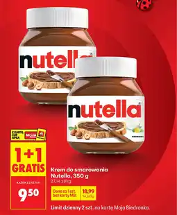 Biedronka Krem do smarowania Nutella oferta