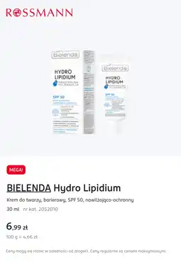 Rossmann Krem do twarzy, barierowy, SPF 50, nawilżająco-ochronny oferta