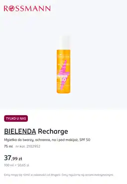 Rossmann Mgiełka do twarzy, ochronna, na i pod makijaż, SPF 50 oferta