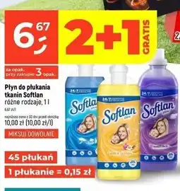 Dealz Płyn do płukania tkanin Softlan różne rodzaje oferta