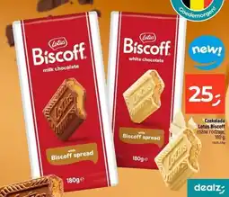Dealz Czekolada Lotus Biscoff różne rodzaje oferta