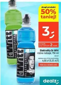 Dealz Elektrolity Dr Witt różne rodzaje oferta