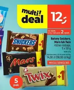 Dealz Batony Snickers, Mars lub Twix różne rodzaje oferta