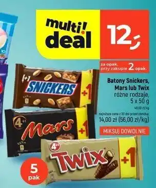 Dealz Batony Snickers, Mars lub Twix różne rodzaje oferta