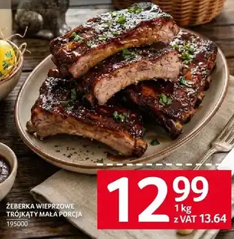 Selgros Żeberka wieprzowe trójkąty mała porcja oferta