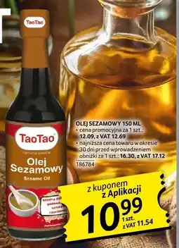 Selgros Olej sezamowy TaoTao oferta