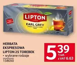 Selgros Herbata ekspresowa Lipton Earl Grey oferta