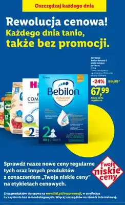 Lidl Mleko następne Bebilon Advance 2 po 6 m-cu oferta