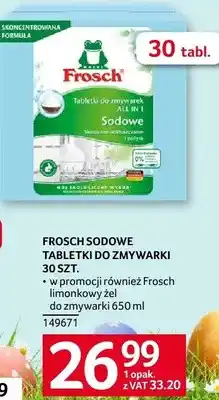 Selgros Tabletki do zmywarki Frosch Sodowe 30 tabl oferta