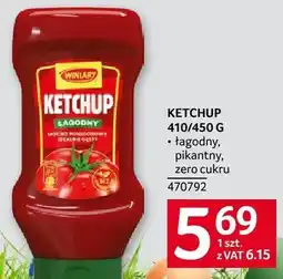 Selgros Ketchup łagodny, pikantny, zero cukru oferta