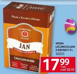 Selgros Woda lecznicza Jan z Kryniczki oferta