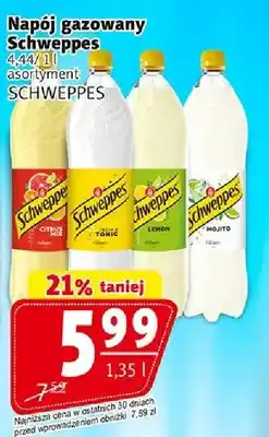 Prim Market Napój gazowany Schweppes różne rodzaje, asortyment oferta