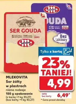 Kaufland Ser żółty Gouda w plastrach oferta