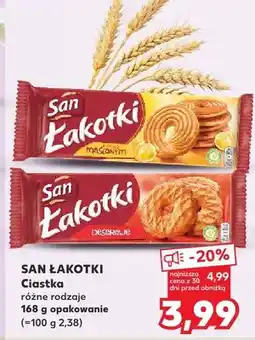Kaufland Ciastka Łakotki różne rodzaje oferta