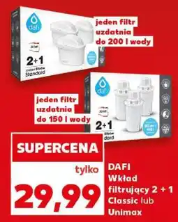 Kaufland DAFI Wkład filtrujący 2 + 1 Classic lub Unimax oferta
