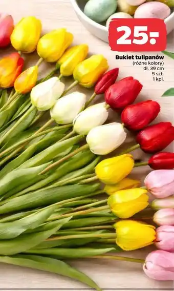 Bukiet tulipanów (różne kolory) dł. 39 cm 5 szt