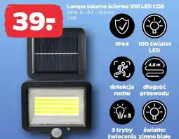 Netto Lampa solarna ścienna 100 LED COB oferta