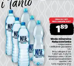Netto Woda mineralna Nałęczowianka oferta