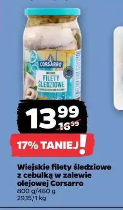 Netto Wiejskie filety śledziowe z cebulką w zalewie olejowej oferta
