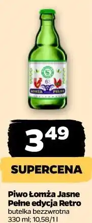 Netto Piwo Łomża Jasne Pełne edycja Retro oferta