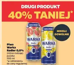 Netto Piwo Warka Radler 0,0% (różne rodzaje) oferta