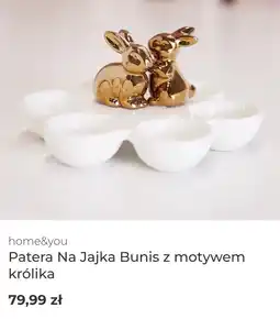 Home&You Patera Na Jajka Bunis z motywem królika oferta