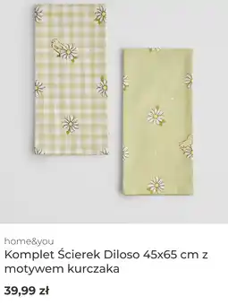 Home&You Komplet Ścierek Diloso 45x65 cm z motywem kurczaka oferta