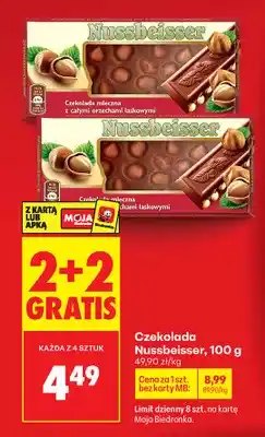 Biedronka Czekolada mleczna z całymi orzechami laskowymi oferta