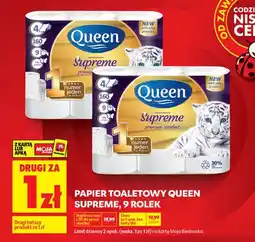Biedronka Papier toaletowy Supreme premium comfort, 9 rolek oferta