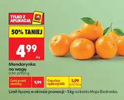 Biedronka Mandarynka na wagę oferta