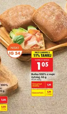 Biedronka Bułka 100% z mąki żytniej oferta