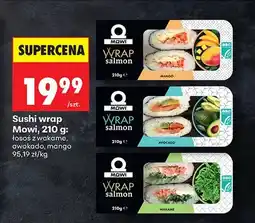 Biedronka Sushi wrap łosoś z wakame oferta